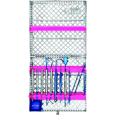 Empower Surgical Instrument Kit with Sterilizable Cassette, 12 Pieces (TBS Dental) - Empower Surgical Instrument Kit with Sterilizable Cassette - Empower Surgical Instrument Kit with Sterilizable Cassette - Image 1