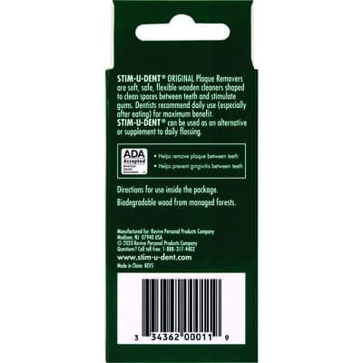 Stim-U-Dent® Original Plaque Removers Value Pack, Mint, Wood, Latex Free, 600 Count thumbnail 4