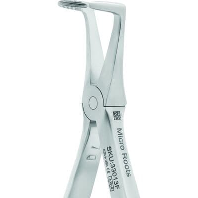 FRINGS Extracting Forceps – Ganz Modified #90, Micro Roots, Serrated, Stainless Steel, 1/Pkg thumbnail 4