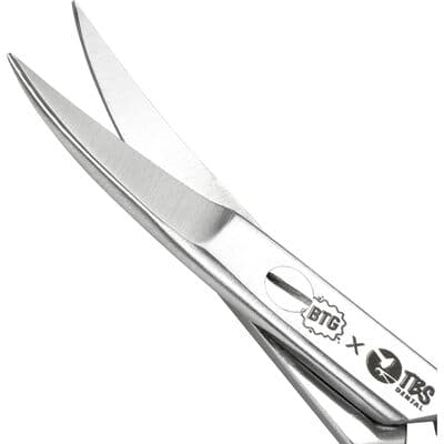 Dean Surgical Scissors, Curved, Micro-Serrated, Stainless Steel, 1/Pkg thumbnail 2
