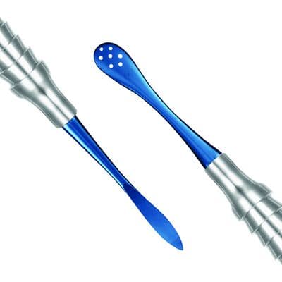 TBS Dental Surgical Periosteal Elevator #9, Molt, Perforated, Titanium-Coated Tips, Double End, 1/Pkg thumbnail 2