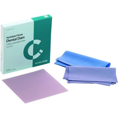 HySolate Fiesta Latex Dental Dam, 6" x 6", Medium Gauge, Assorted Colors, Fruit Scented, 360/Box, 60034440 thumbnail 10