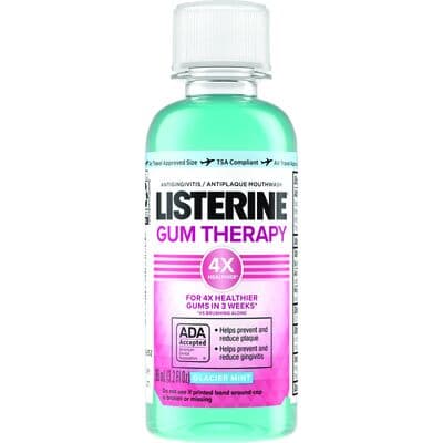 Listerine Gum Therapy Antiplaque & Gingivitis Antiseptic Mouthwash, Glacier Mint, 95 ml (3.2 oz) Bottle, 24/Case thumbnail 2