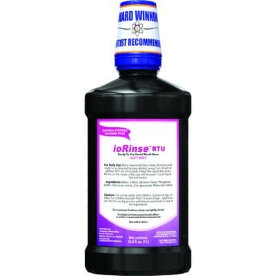 ioRinse™ Ready-To-Use Oral Mouth Rinse, Soft Mint, 1 Liter Bottle, Case of 12, 100 ppm Molecular Iodine thumbnail 4