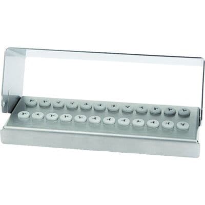 Meisinger Stainless Steel Bur Block, 24 Holes, FG/RA, 120 x 45 mm, Silver, BS540 thumbnail 3