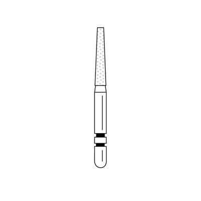Two Striper® Diamond Bur FG, Coarse, Green, Taper Flat End #702.8C, 1.4 mm Major/0.9 mm Minor Diameter, 8.0 mm Length, 50/Pkg, 2050343 thumbnail 8
