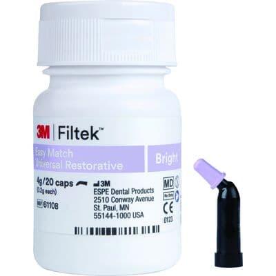 3M Filtek Easy Match Universal Restorative Capsules, Bright Shade, 0.2g, 20/Pk, 6110B thumbnail 14