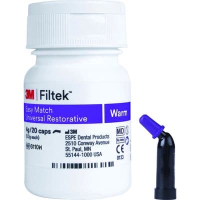 3M Filtek Easy Match Universal Restorative Capsules, Warm Shade, 0.2g, 20/Pk, 6110W thumbnail 13