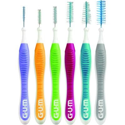 GUM Proxabrush Go-Betweens Interdental Brushes, Variety Pack, 36/Box, 6 Sizes (Micro Tight, Ultra Tight, Tight, Moderate, Wide, Extra Wide), 3615PQBX thumbnail 5