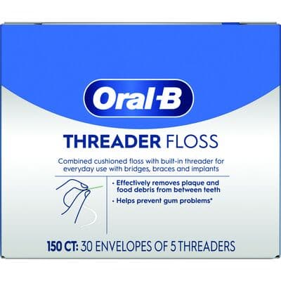 Oral-B Glide Pro-Health Threader Floss, 150/Box (30 Envelopes of 5), 80775811 thumbnail 18