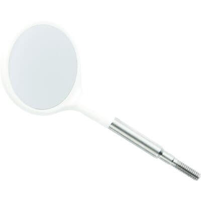Zirc Crystal HD #4 White Resin Mouth Mirror Screw-On Heads, Cone Socket, 12/Pkg, 50Z371A thumbnail 8