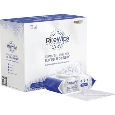 RiteWipe Handpiece Cleaning Wipes, 5" x 7", 100 Wipes/Pouch, 121100 thumbnail 8