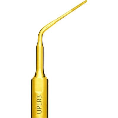 Hu-Friedy PWR Piezo Tip ER3 Each, Titanium Nitride Coated, Angled Shaft, Endodontic Revision thumbnail 5