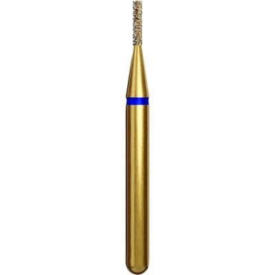Alpen Multi-Use Diamond Bur FG #835 Flat End Cylinder, Medium Grit, Blue Ring, 0.8mm Diameter, 3.0mm Length, Pack of 5, G835-314-008-03.0 thumbnail 7
