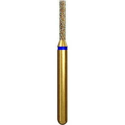 Coltene Alpen Multi-Use Multilayer Diamond Bur, FG, Medium Grit, Flat End Cylinder, #836-012, 1.2 mm Head Diameter, 6 mm Head Length, 5/Pkg thumbnail 5