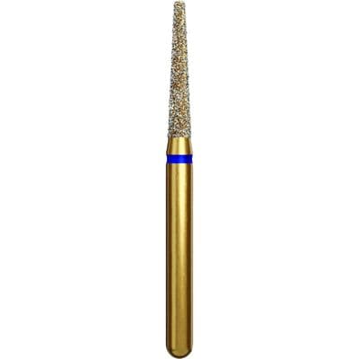 Alpen Multi-Use Multilayer Diamond Bur, FG, Medium Grit, Blue Ring, Round Edge Taper, #847R, 1.6 mm Head Diameter, 8 mm Head Length, 5/Pkg thumbnail 3