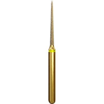Coltene Alpen Multi-Use Multilayer Diamond Bur, FG, Extra Fine, Flame/Needle Shape, #859-010, 1 mm Head Diameter, 10 mm Head Length, 5/Pkg thumbnail 6