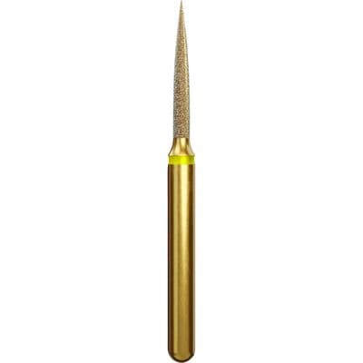 Coltene Alpen Multi-Use Multilayer Diamond Bur, FG, Extra Fine, Flame, #862-012, 1.2 mm Head Diameter, 8 mm Head Length, 5/Pkg thumbnail 6