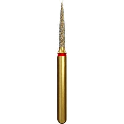 Coltene Alpen Multi-Use Multilayer Diamond Bur, FG, Fine, Red, Flame, #862-012, 1.2 mm Head Diameter, 8 mm Head Length, 5/Pkg thumbnail 11
