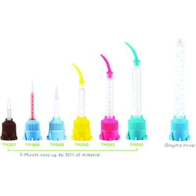 Pac-Dent T-Mixer Mixing Tips, 4.2mm, Yellow, 48/Pk thumbnail 2
