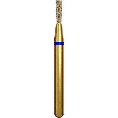 Coltene Alpen Multi-Use Multilayer Diamond Bur, FG, Medium Grit, Inverted Cone, #807-012, 1.2 mm Head Diameter, 3.5 mm Head Length, Blue Ring, 5/Pkg thumbnail 6