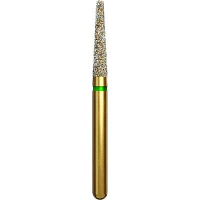 Coltene Alpen Multi-Use Multilayer Diamond Bur, FG, Coarse, Green Ring, Round Edge Taper, #847R, 1.8 mm Head Diameter, 8 mm Head Length, 5/Pkg, G847R-314-018-08.0 thumbnail 3