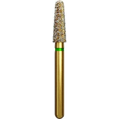 Coltene Alpen Multi-Use Multilayer Diamond Bur, Coarse, Round End Taper, FG, #855-025 (856), 2.5 mm Head Diameter, 7 mm Head Length, 5/Pack thumbnail 6