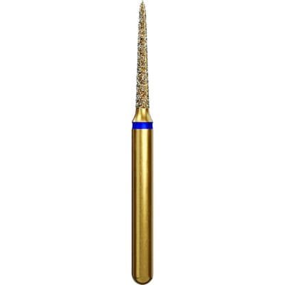 Coltene Alpen Multi-Use Multilayer Diamond Bur, FG, Medium Grit, Tapered Torpedo/Curettage, #878K-012, 1.2 mm Head Diameter, 8 mm Head Length, 5/Pkg thumbnail 13