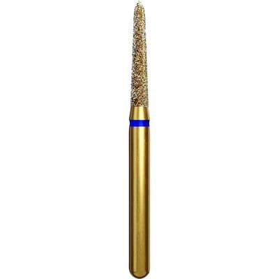 Coltene Alpen Multi-Use Multilayer Diamond Bur, FG, Medium Grit, Tapered Torpedo/Curettage, #878K-016, 1.6 mm Head Diameter, 8 mm Head Length, 5/Pkg thumbnail 6