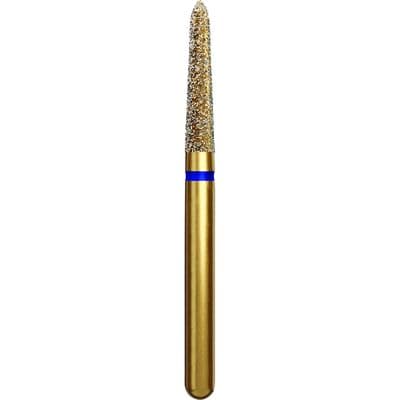 Coltene Alpen Diamond Bur FG 878K-018, Medium Grit, Tapered Torpedo/Curettage, 1.8 mm Head Diameter, 8 mm Head Length, 5/Pkg thumbnail 6