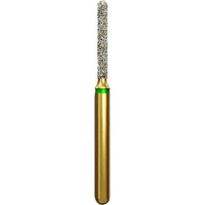Alpen Multi-Use Diamond Bur FG #847R, Rounded End Cylinder, 1.2mm Head Diameter, Coarse Grit, Green Ring, Pack of 5 (G881-314-012-08.0) thumbnail 3