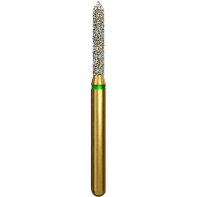 Coltene Alpen Multi-Use Multilayer Diamond Bur, FG, Coarse, Beveled Cylinder, #885-014, 1.4 mm Head Diameter, 8 mm Head Length, 5/Pkg thumbnail 7