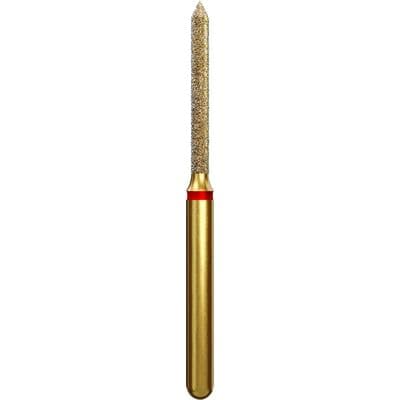 Coltene Alpen Multi-Use Multilayer Diamond Bur, Fine Grit, Beveled Cylinder, FG, #886-012, 1.2 mm Head Diameter, 10 mm Head Length, 5/Pkg thumbnail 7