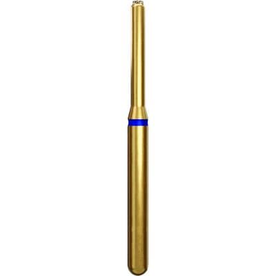Coltene Alpen Multi-Use Multilayer Diamond Bur, FG, Medium Grit, End Cutting Cylinder, #839-010, Blue Ring, 5/Pkg thumbnail 6