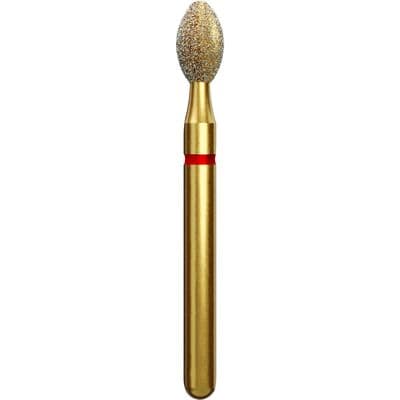 Coltene Alpen Multi-Use Multilayer Diamond Bur, FG, Fine, Red Ring, Egg Shape, #KS4, 2.4 mm Head Diameter, 4.2 mm Head Length, 5/Pkg, GKS4-314-024-04.2 thumbnail 7