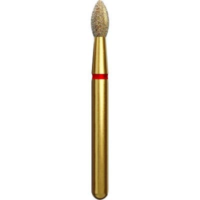 Coltene Alpen Multi-Use Multilayer Diamond Instrument, FG, Fine, Red, Egg/Football, #379, 1.8 mm Head Diameter, 3.5 mm Head Length, 50/Pkg, G379-314-018-03.5 thumbnail 3