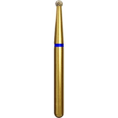 Coltene Alpen Multi-Use Multilayer Diamond Instrument, FG, Medium Grit, Round #801, 1.4 mm Head Diameter, Blue Ring, 50/Pkg, G801-314-014-01.4 thumbnail 3