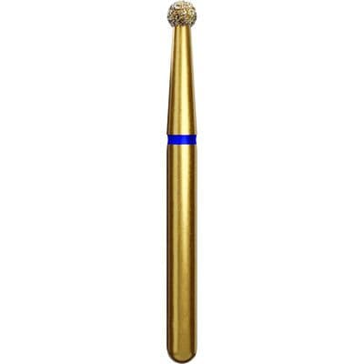 Coltene Alpen Multi-Use Multilayer Diamond Instrument, FG, Medium, Round, #801, 1.8 mm Head Diameter, 1.8 mm Head Length, Blue Ring, 50/Pkg, G801-314-018-01.8 thumbnail 3