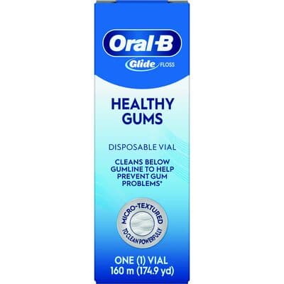 Oral-B Glide Healthy Gums Floss, Unflavored, 160m Disposable Vial, 1/Box, 80779740 thumbnail 14