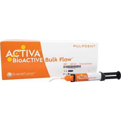 ACTIVA BioACTIVE Bulk Flow Restorative, Universal ShadeFusion, 5g Syringe with 10 Automix Tips, VBF1US thumbnail 14