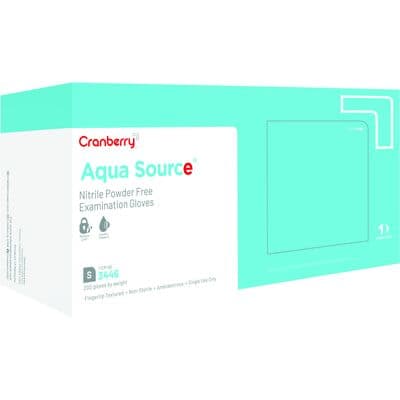 Cranberry Aqua Source® Nitrile Exam Gloves, Powder Free, Non-Sterile, Small, Aqua, 200/Box, CR3446 thumbnail 16