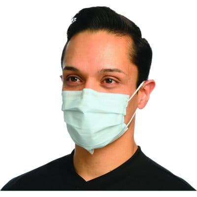Crosstex Secure Fit™ Procedural Earloop Face Mask, ASTM Level 2, Blue, 50/Box, GCPBLSF thumbnail 25