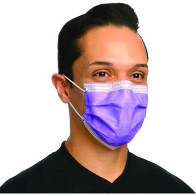 Crosstex Procedural Earloop Face Mask, ASTM Level 2, Lavender, 50/Box, GCPLV thumbnail 28