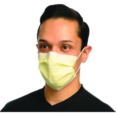 Crosstex Procedural Earloop Face Mask, ASTM Level 2, Fluid Resistant, Yellow, 50/Box, GCPYE thumbnail 24