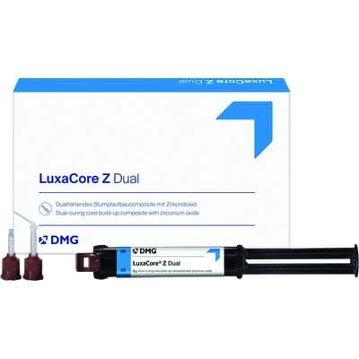 LuxaCore Z-Dual Smartmix Core Build-Up Material, Automix Syringe Kit, 9 g, Light Opaque, 2/Pk, 213336 thumbnail 24