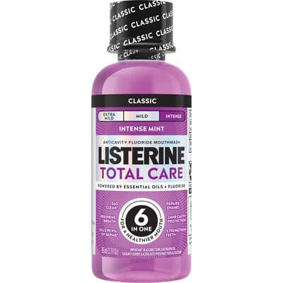 Listerine Total Care Zero Anticavity Mouthwash, Fresh Mint, Alcohol Free, 3.2 oz Bottle, 24/Case thumbnail 4