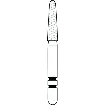 Two Striper Diamond Bur FG, Round-End Taper, Coarse, 767.7C, 5/Pk, 2015453 thumbnail 16