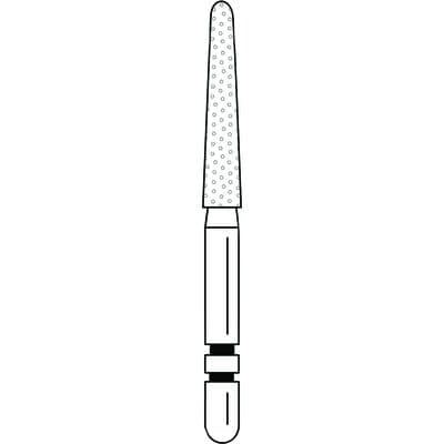 Two Striper Diamond Bur FG, Round-End Taper, 770.10C, Coarse, Green Ring, 5/Pk, 2015459 thumbnail 17