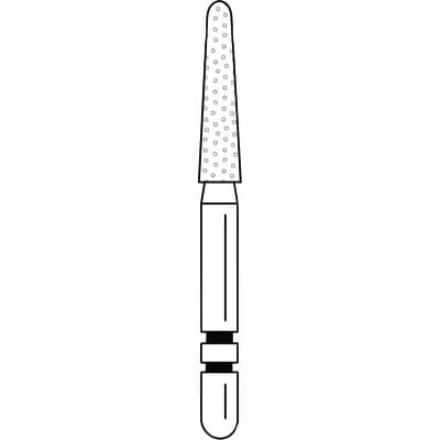 Premier Two Striper Diamond Bur, FG, Round-End Taper, #770.8, Coarse, Green, 5/Pk, 2015457 thumbnail 18