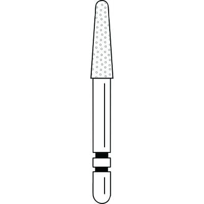 Two Striper Diamond Bur FG, Round-End Taper, #785.7, Coarse, Green, 5/Pk, 2015469 thumbnail 10